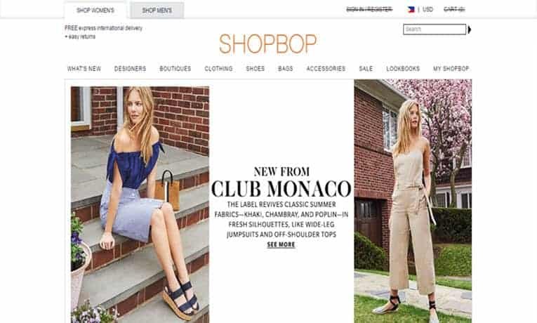 shopbop free city