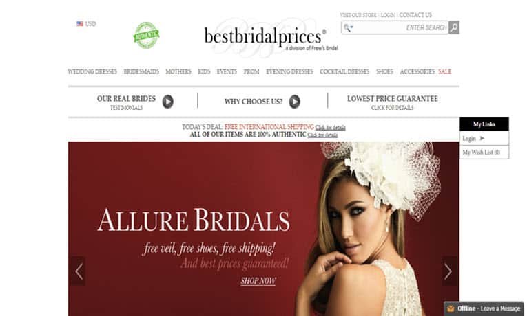 Bestbridalprices reviews shop