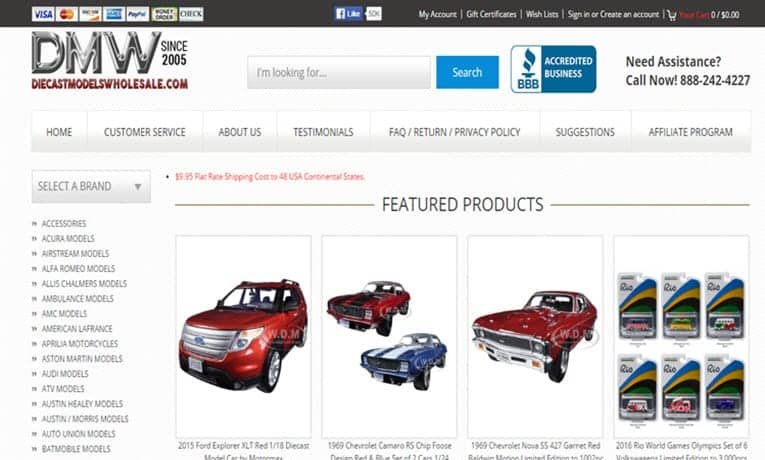 wholesale diecast models