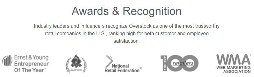 Another huge positive is the selection of products. Overstock.com has more than 1,000,000 items available and that number grows daily. Of note, Overstock.com now sells cars from their site, demonstrating their range of products, and ability to provide virtually everything to the consumer. Overstock.com is all about establishing a relationship with their customers, not of just another transaction.