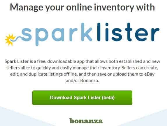 review bonaza.com sparklister manage inventory online