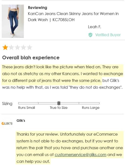 gliks reviews clothing jeans