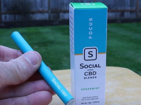 Social CBD Pen Review Spearmint Vape Pen